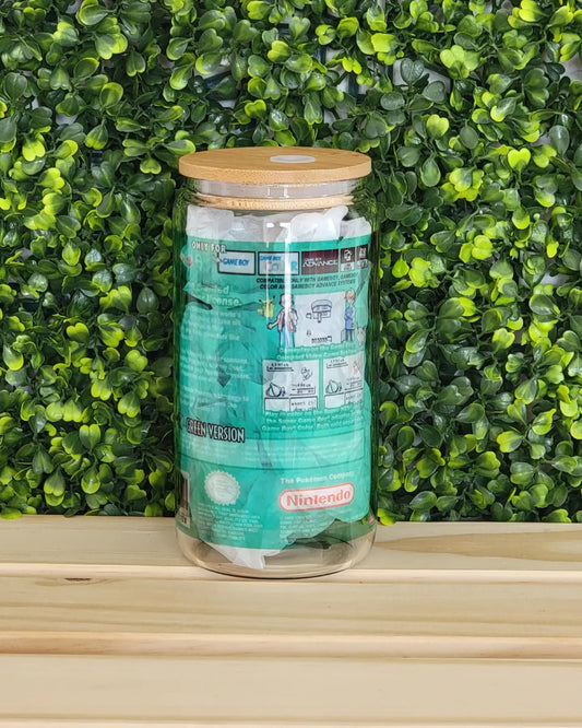 Green GB Bamboo Glass Can